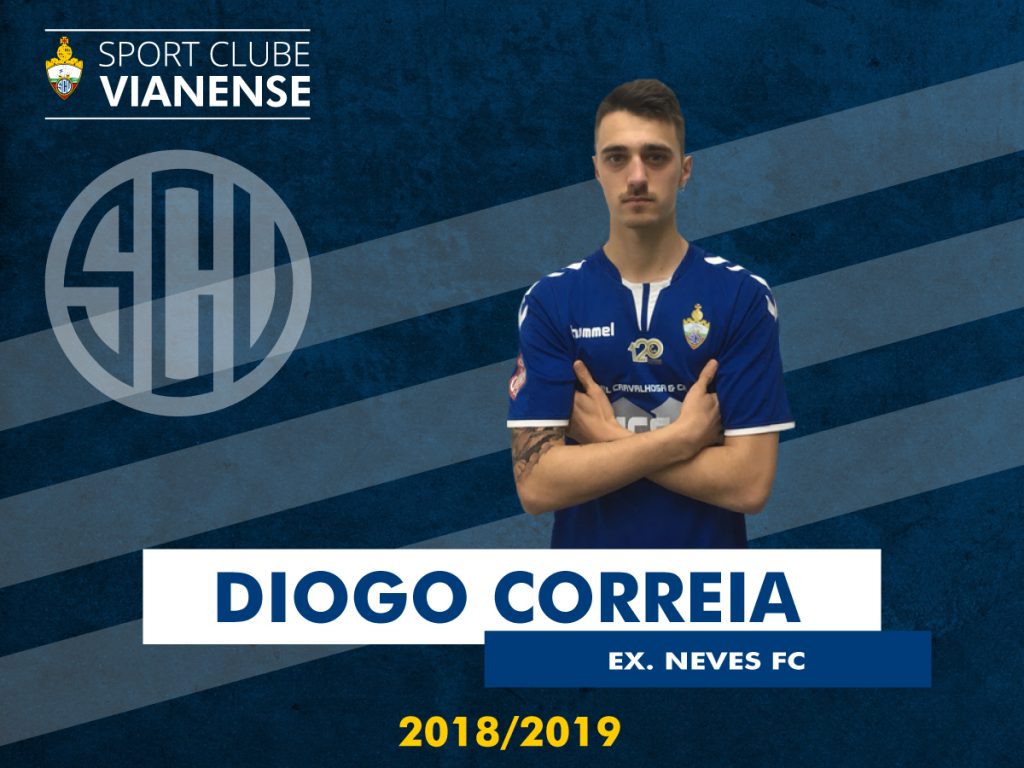 Diogo Correia (ex Neves) é jogador do SC Vianense!