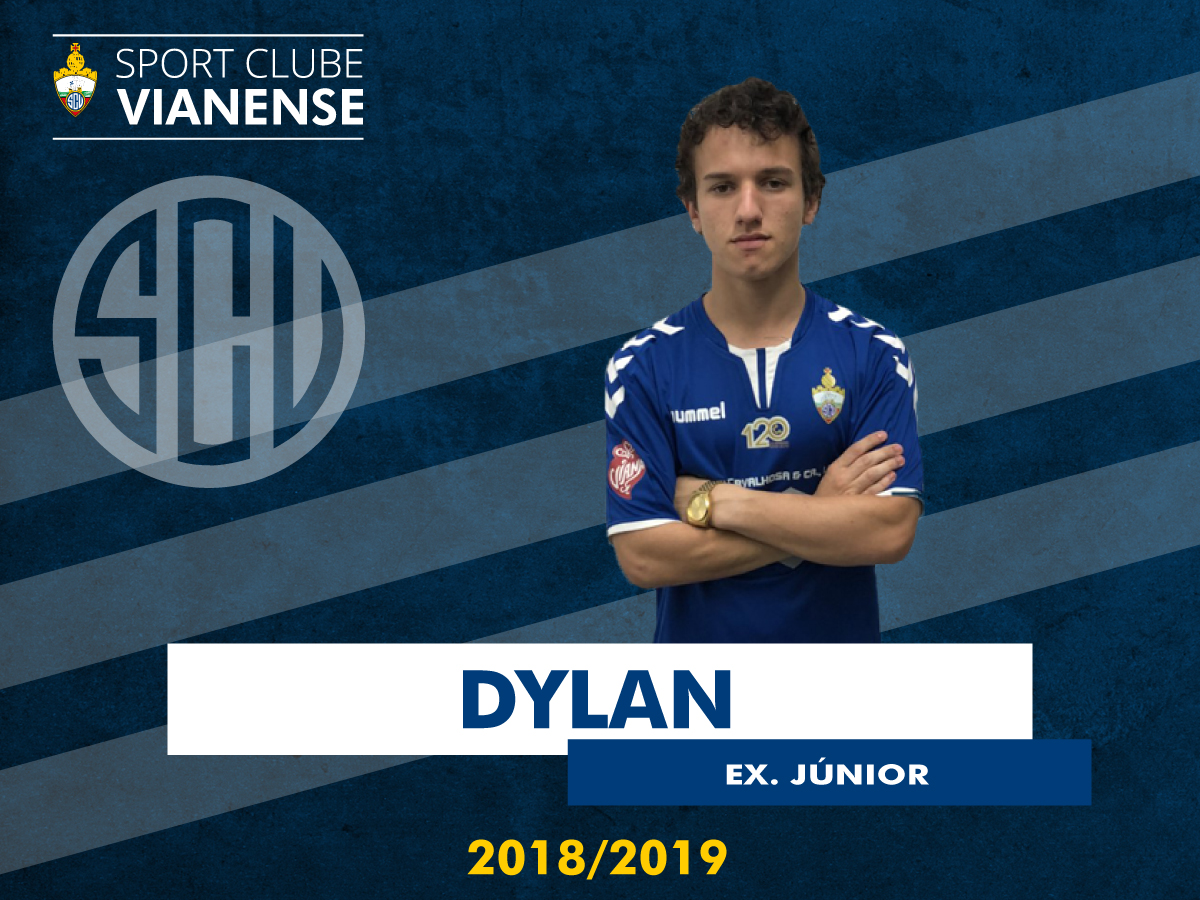 Dylan no Plantel 2018/2019 do SC Vianense