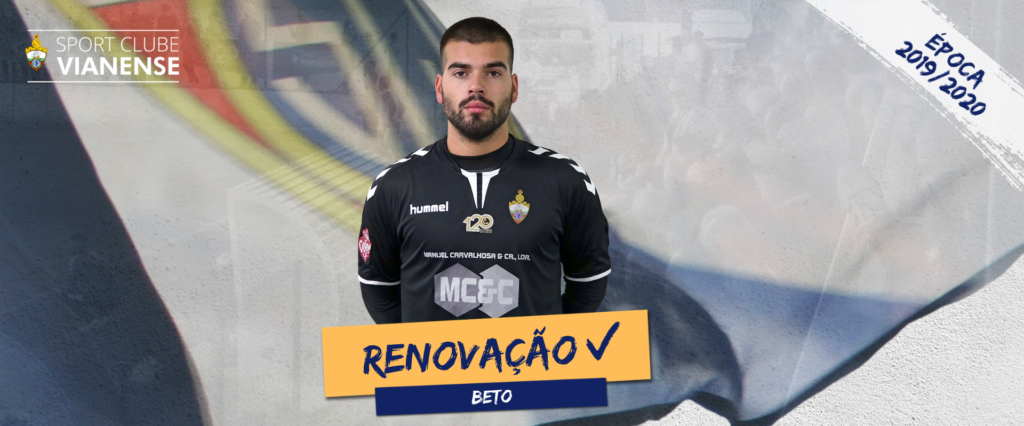 Beto continuará a defender as nossas cores!