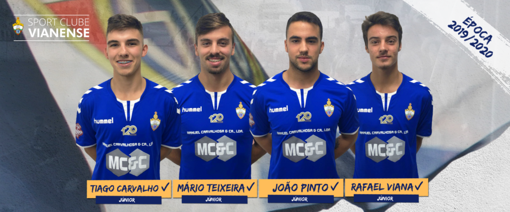 4 juniores integrados nos trabalhos de pré-época da equipa principal!