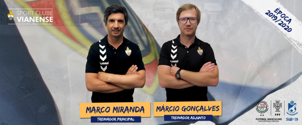 U13: Equipa técnica constituída por Marco Miranda e Márcio Gonçalves!